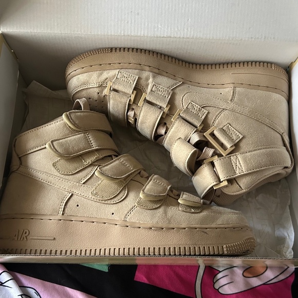 Nike Air Force 1 Billie Eilish Mushroom color Velcro High Tops Womens 8 with box - Picture 1 of 8